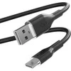 Puro ICON Soft–USB-A do USB-C 1.5 m (juoda)