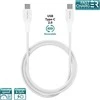 Puro Elektrik Puro Plain USB-C – USB-C 2A 1m kabelis – baltas