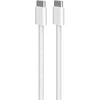 Kabelis Puro Braided USB-C/USB-C 60W, 1,5 m, baltas