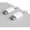 Kabelis Puro Braided USB-C/USB-C 60W, 1,5 m, baltas