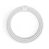 Kabelis Puro Braided USB-C/USB-C 60W, 1,5 m, baltas