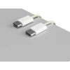 Kabelis „Puro Braided USB-C“ / „USB-C“ 60 W, 1,5 m, geltonas