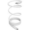 Kabelis Puro Braided USB-C/USB-C 240W, 2m, baltas