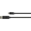 Kabelis USB PYTHON USB-A - USB-C 1 m Juodas (PY-USB002S)