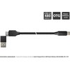 Kabelis USB PYTHON USB-A - USB-C 1 m Juodas (PY-USB002S)