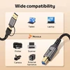 USB laidas Reagle USB laidas spausdintuvui, skaitytuvui, diskams 2 viename USB-A - USB-B HP CANON USB-C 3.0 50 cm REAGLE