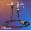 Kabelis USB Reagle USB-A + USB-C - RJ-45 3 m Juodai-pilka