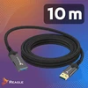 USB laidas Reagle USB-A + USB-C - USB-A 10 m Pilkas