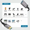 USB laidas Reagle USB-A + USB-C - USB-A 10 m Pilkas
