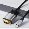 Kabelis USB Reagle USB-C - D-Sub (VGA) 1.8 m Juodas