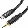 USB kabelis Reagle USB-C - mini Jack 3,5 mm 3 m Juodas