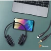 USB kabelis Reagle USB-C - mini Jack 3,5 mm 3 m Juodas