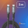 USB laidas Reagle USB-C - USB-C 5 m Juodas
