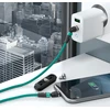 USB laidas Realpower USB-A - USB-C + microUSB + Lightning 1 m Žalias (439650)