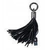 USB kabelis Remax Apple Tassels Ring duomenų kabelis Lightning juodas (RC-053iB)