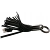 USB kabelis Remax Apple Tassels Ring duomenų kabelis Lightning juodas (RC-053iB)