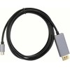 „RoGer“ USB-C–DisplayPort kabelis, 4K@60Hz / 1,8 m
