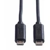 Kabelis USB Roline microUSB - microUSB 0.3 m Juodas (JAB-2370359)