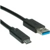 USB kabelis Roline USB-A - 0,5 m Juodas (11.02.9010)