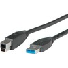 USB kabelis Roline USB- A - 1,8 m Juoda (11.02.8870)