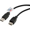 Kabelis USB Roline USB-A - USB-A 1.8 m Juodas (11.02.8948)