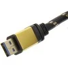 Kabelis USB Roline USB-A - 2 m Juodas Auksinis (11.02.8879)