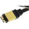 Kabelis USB Roline USB-A - 2 m Juodas Auksinis (11.02.8879)