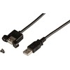 Efb Elektronik USB kabelis Roline USB-A - 2m juodas (K5291SW.0,5V2)