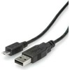 USB kabelis Roline USB-A - mikroUSB 0,8 m juodasis (11.02.8754)