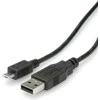 USB kabelis Roline USB-A - mikroUSB 0,8 m juodasis (11.02.8754)