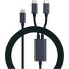 „Roline USB-C“ – 2 x USB-C USB laidas, 1,85 m juodas (11.02.8308)