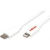 Roline USB-C – žaibo laidas, 1 m, baltas (11.02.8335)