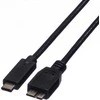 Kabelis USB Roline USB-C - micro-B 0.5 m Juodas (JAB-2600429)