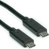 USB kabelis Roline USB-C - USB-C 0,5 m Juodas (11.02.9000)