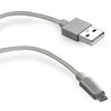 Kabelis USB-microUSB SBS 1 m w otulinie Sidabrinė