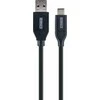 USB kabelis Schwaiger USB-A - USB-C 0,5 m Juodas (LK050C 533)