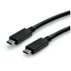 USB kabelis Secomp Standartinis USB 3.2 Gen 2 kabelis, PD, Emark, C-C, M/M, 10 Gbit/s, 100 W, juodas, 1 m