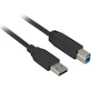 USB kabelis Sharkoon USB-A - 5 m Juodas (4044951015665)