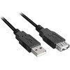 Sharkoon Kabelis USB 2.0 Verlängerung 0,5m juodas
