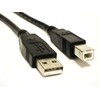 Sharkoon USB 2.0 Kabelis, USB-A Stecker > USB-B Stecker (juodas, 1,0 Meter)