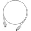 USB kabelis SilverStone USB-C - USB-C 1 m Balta (52037)