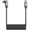 SmallRig 4792 USB-C tiesus į USB-C kampuotas spirale susuktas duomenų kabelis