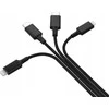 Kabelis USB Smrter USB-A + USB-C - USB-C 1.2 m Juodas (SMRTER_ELITE_C_BK)