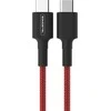 Somostel USB-C - USB-C 18W PD 3.6A 1m raudona