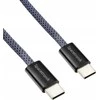 Kabelis USB-C PD100/240W Spacetronik 2m tamsiai mėlyna