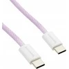 Kabelis USB-C PD100/240W Spacetronik 2m violetinė