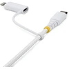 Kabelis USB StarTech 1m USB-C su Lightning 60W Baltas (1M-U2-LNTC-CABLE)