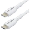 Kabelis USB StarTech 2-pak 2m USB-C USB 2.0 60W Baltas (USB2CC2MNCWHE2PK)