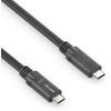 StarTech „PureLink“ USB-C į USB-C laidas – USB4 Gen 2x2, 5A, SPR 100W, 20G, DP alternatyvus režimas – „PureInstall MicroX4“ – juodas – 3,00 m