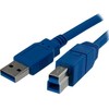 USB kabelis StarTech USB-A - 1 m mėlyna (USB3SAB1M)